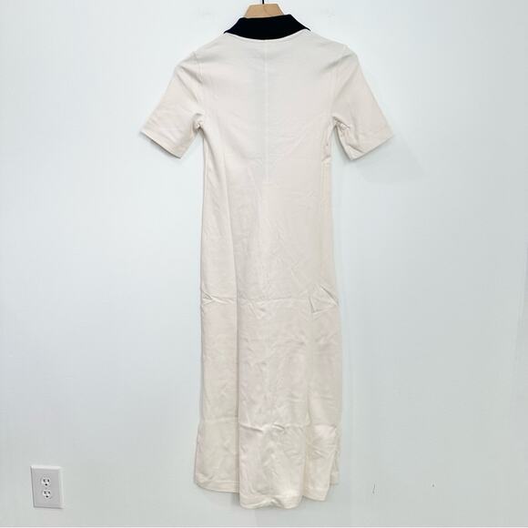 AYR The Scout Dress in Seashell Collared NEW Cream Navy Preppy size XS - Picture 3 of 10